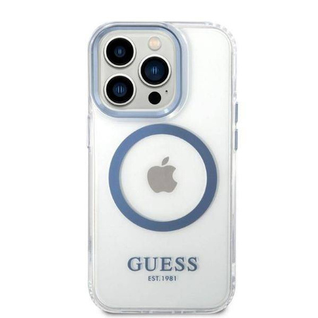 Guess Metal Outline Magsafe - Etui iPhone 14 Pro (przezroczysty)