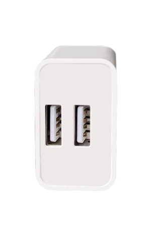 Ładowarka sieciowa MOONX MC02, 2xUSB, 12W, 2.4A biała