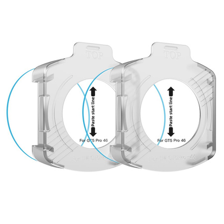 SZKŁO HARTOWANE TECH-PROTECT EASY SET+ 2-PACK HUAWEI WATCH GT 5 PRO (46 MM) CLEAR