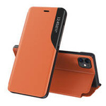 Eco Leather View Case elegancki futerał etui z klapką i funkcją podstawki iPhone 13 mini pomarańczowy