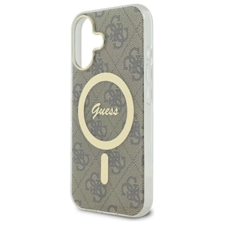 Guess IML 4G MagSafe Case for iPhone 16 Plus - Brown