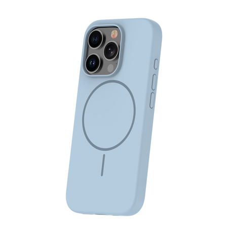 Nakładka Silicone Thin Mag do iPhone 17 Pro 6,3" jasnoniebieska