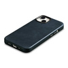 iCarer Oil Wax Premium Leather Case iPhone 14 Magnetic Leather Case with MagSafe dark blue (WMI14220701-BU)