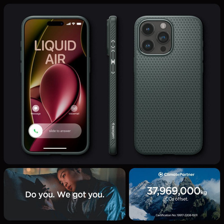 Spigen LIQUID AIR IPHONE 15 PRO MAX ABYSS GREEN