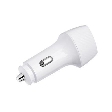 FORCELL CARBON ładowarka samochodowa Typ C 3.0 PD20W + USB QC3.0 18W 5A CC50-1A1C biała (Total 38W)
