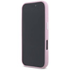 Original Handyhülle IPHONE 16 PRO MAX Karl Lagerfeld Saffiano Full Wrapped Elongated Metal Logo MagSafe rosa