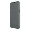 Nillkin Qin Cloth Pro Case etui do iPhone 14 Plus osłona na aparat kabura pokrowiec obudowa z klapką szary