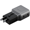 Ładowarka sieciowa Energea TravelGo      Adapter 45 2xUSB-C 45W grafitowo-czarny