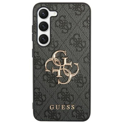 Oryginalne Etui GUESS Hardcase GUHCS24L4GMGGR do Samsung S24 Ultra (Leather 4G Metal Logo / czarny)