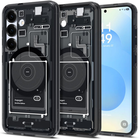 Spigen nakładka Ultra Hybrid Mag MagSafe do Samsung Galaxy S25 Zero One Czarna