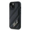Karl Lagerfeld KLHCP15SPQDSMGK iPhone 15 / 14 / 13 6.1" czarny/black hardcase Diagonal Quilted Script