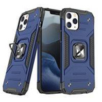 Wozinsky Ring Armor Hülle für iPhone 14 Pro Max gepanzerte Hülle magnetischer Haltering blau