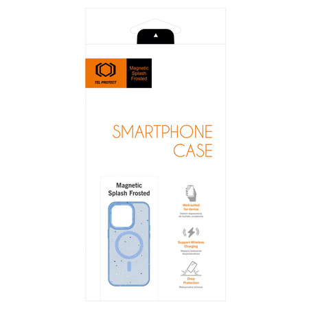 Tel Protect Magnetic Splash Frosted Case do Iphone 12 Pro Max Jasnoniebieski