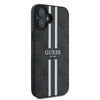 GUESS futerał do IPHONE 16 Plus kompatybilny z MagSafe GUHMP16MP4RPSK (4G Pronted Stripes) czarny