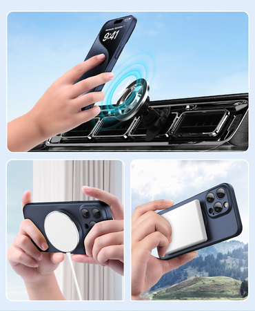 Tel Protect Magnetic Elipse Case do Samsung Galaxy S24 Plus czarny