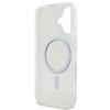Original Handyhülle IPHONE 16 Guess Hardcase IML Glitter Circle MagSafe (GUHMP16SHFGERET) transparent