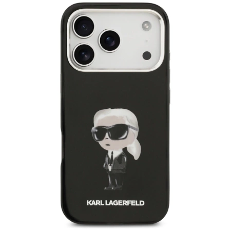 Karl Lagerfeld IML Aquarelle Karl & Logo MagSafe Case for iPhone 17 Pro - Black