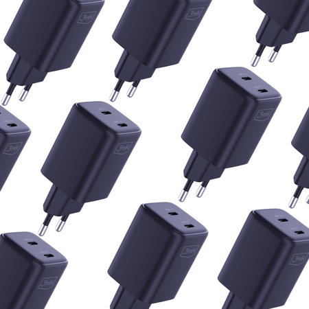 3mk Hyper Charger PD 45W GaN QC4+ PPS 2C Super-Fast Charge 2.0 Black