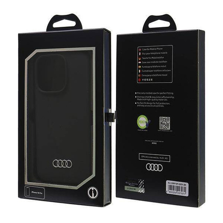 Audi nakładka Silicone Case do iPhone 16 Pro 6.3" czarna