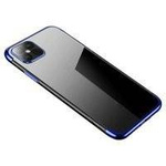 Clear Color case żelowy pokrowiec etui z metaliczną ramką Samsung Galaxy S21+ 5G (S21 Plus 5G) niebieski