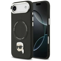 Karl Lagerfeld Karl Pin MagSafe Hülle für iPhone Air – Schwarz