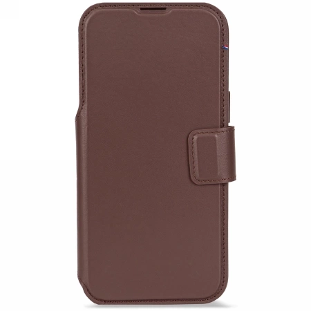 Decoded Abnehmbare Leder-Brieftaschenhülle mit MagSafe für iPhone 17 Pro – Braun