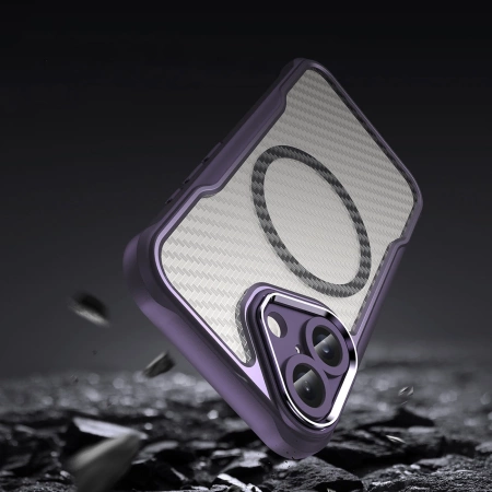 Leading Series MagSafe Silicone Case for iPhone 16 Plus - Purple