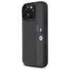 BMW M Perforated Tricolor Detail Line Hülle für iPhone 16 Pro Max – Dunkelgrau