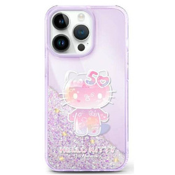 Original Handyhülle IPHONE 16 Hello Kitty Hardcase Liquid Glitter 50TH Anniversary Party (HKHCP16SL50PPU) violett