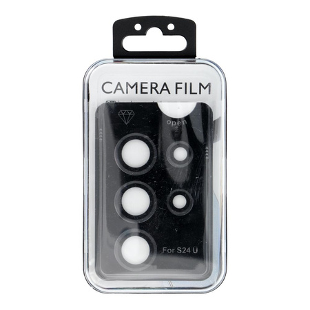 Osłona aparatu PROTECTOR 9H + aplikator do SAMSUNG S24 ULTRA czarna