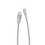 Dudao świecący kabel USB - micro USB 5 A 1 m szary (L9XM)