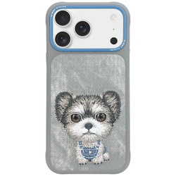 Etui Nimmy Big Eyed Pet 2.0 Dog do iPhone 17 Pro szary