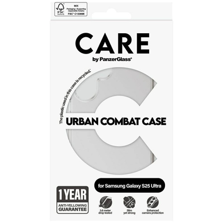 CARE by PanzerGlass Flagship Urban Combat Case for Samsung Galaxy S25 Ultra - Clear