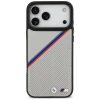 BMW M Tricolor Metal Logo MagSafe Case for iPhone 17 Pro Max - Gray