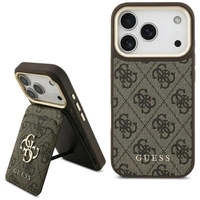 Guess 4G Hülle mit Magsafe Wallet für iPhone 17 Pro - Braun