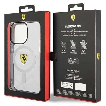 Ferrari FEHMP14XURKT iPhone 14 Pro Max 6,7" klar/transparente Hardcase Outline Magsafe
