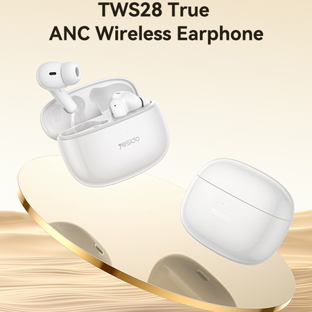Yesido Słuchawki Bluetooth TWS28 ANC+ENC białe