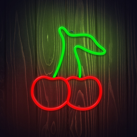 Neon LED CZEREŚNIA zielono czerwona NNE23 Neolia