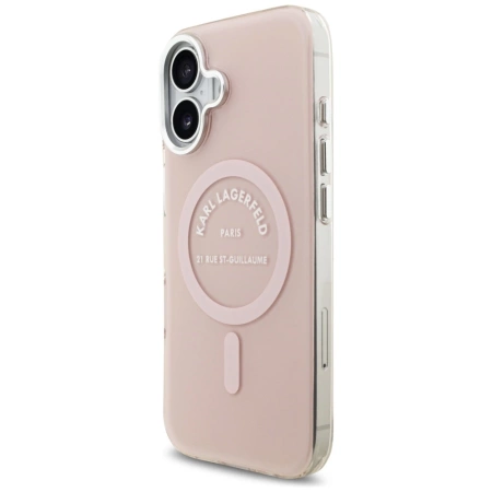 Karl Lagerfeld IML Karl RSG Logo MagSafe Hülle für iPhone 17 - Pink