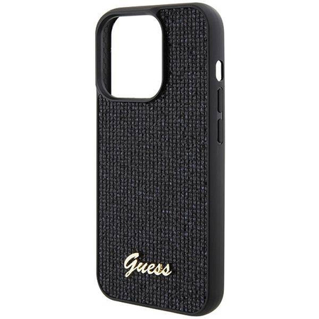 Guess Disco Metal Script case for iPhone 15 Pro - black