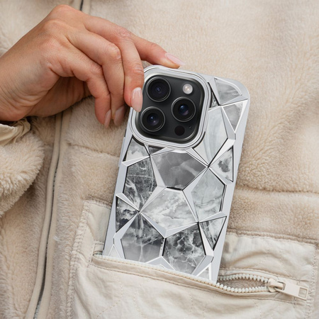 Futerał TWINKI do IPHONE 14 PRO srebrny