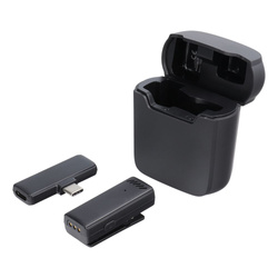 Mikrofon bezprzewodowy krawatowy dla Typ C z etui ładującym S11