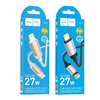 Kabel USB C do Lightning Hoco PD 27W 1 m X117 czarny