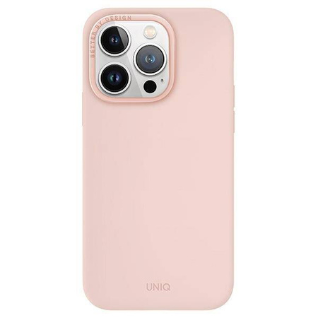 Uniq Lino Hue iPhone 15 Pro 6.1&quot; case Magclick Charging pink/blush pink