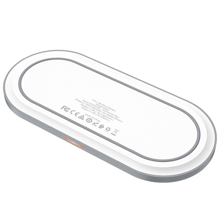 HOCO ładowarka indukcyjna Qi 3w1 ( telefon + zegarek + airpods ) 2A 10W CW24 biała