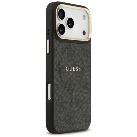 Etui Guess 4G PU Classic Logo MagSafe na iPhone 17 Pro Max - czarne
