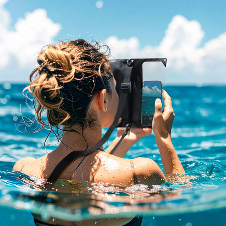 SPIGEN A640 UNIVERSAL WATERPROOF CASE CROSSBAG BLACK