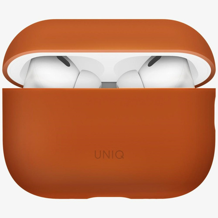 Etui UNIQ Lino do AirPods Pro 3 gen      Silicone pomarańczowy