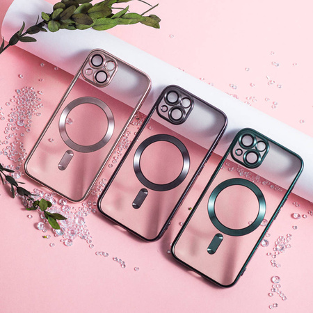 Nakładka Color Chrome Magsafe do iPhone 14 Pro 6,1" różowo-złota