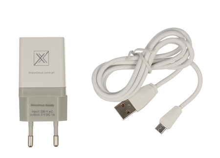 Ład. sieć. Maxximus Handy 1A + Micro USB